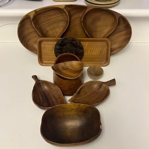 Multi-size Mid-century modern teakwood containers
